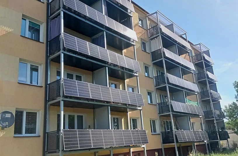 fotowoltaika w sosnowcu na balkonach bloku