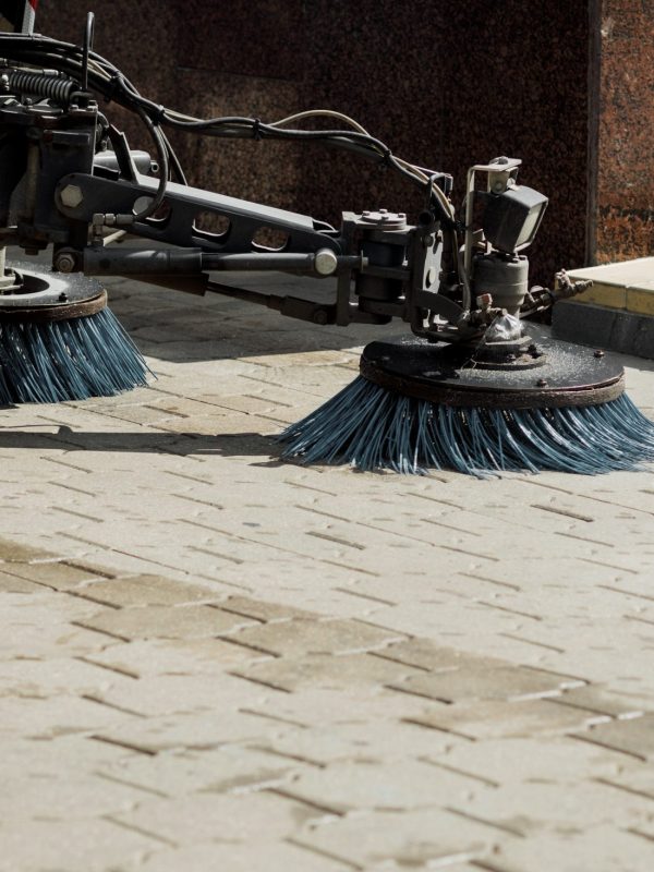 czyszczenie kostki brukowej sosnowiec - zamiatanie kostki brukowej